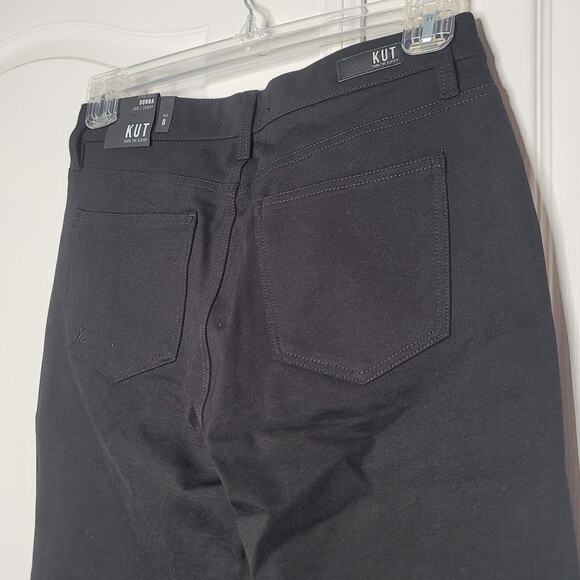 Kut From Kloth NEW Donna High Rise Black Ankle 28" inseam Jeans Skinny size 8 - Picture 4 of 7